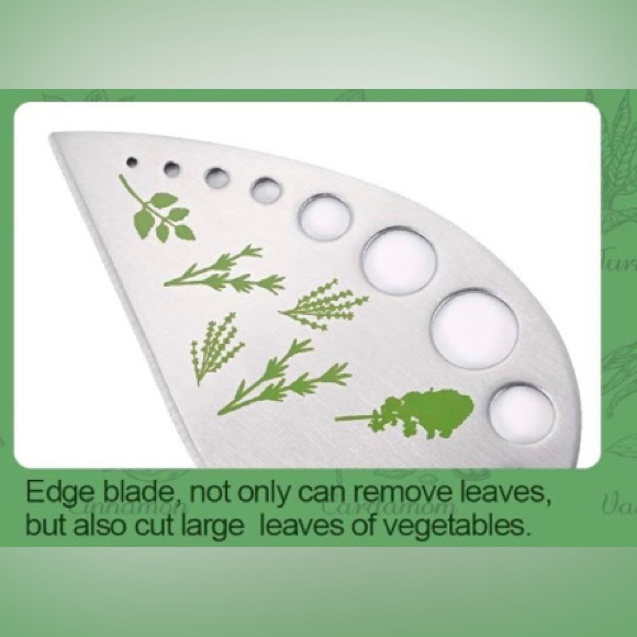 Stainless Steel Herb Stripper/Cutter, for Oregano, Rosemary, Thyme, Kale - Picture 3 of 7